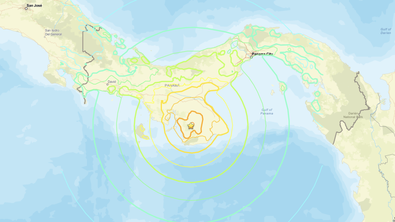Potente sismo de magnitud 7,6 sacude a Panamá y activa alerta de tsunami en la región