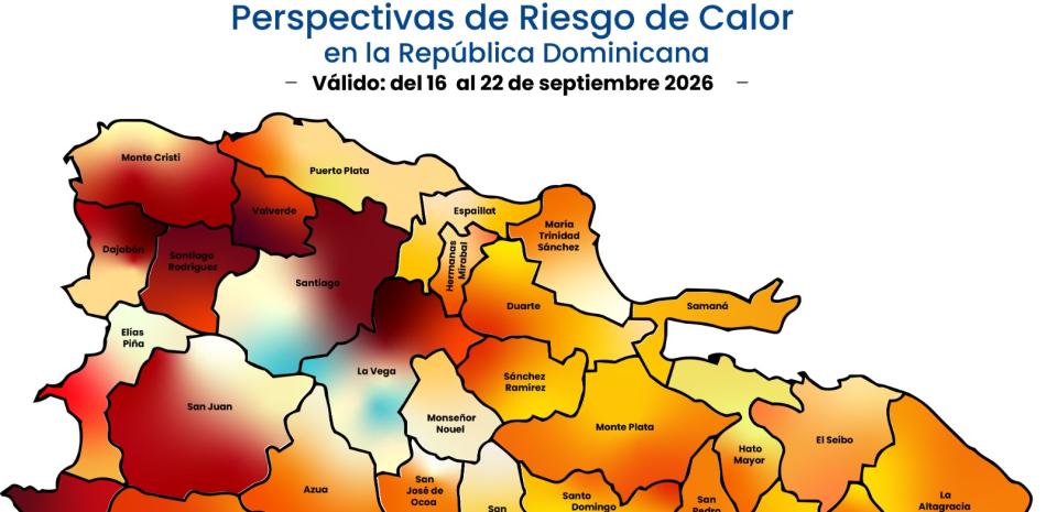 Alerta por calor extremo: pronostican sensaciones térmicas sobre los 37 grados en República Dominicana
