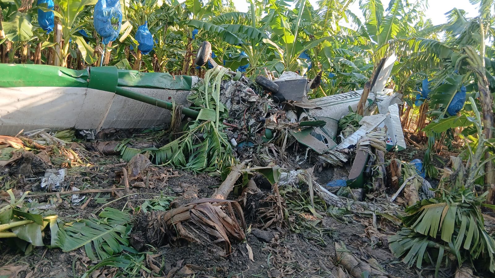Avioneta agrícola se estrella en Monte Cristi tras presunta colisión con un dron