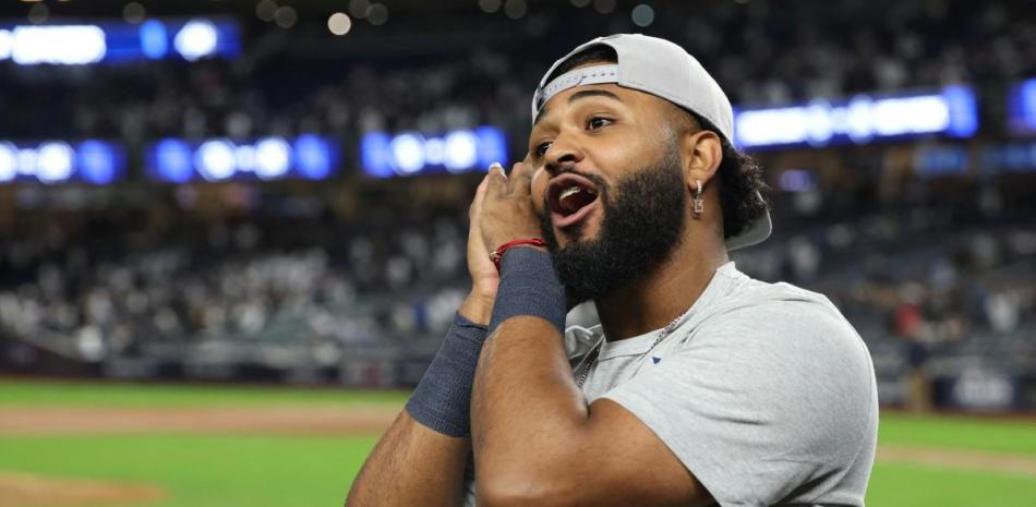 Junior Caminero celebra la barrida de Tampa Bay en el Bronx al ritmo de “¡Los Yankees perdieron!”