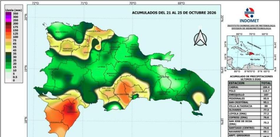Octubre bajo agua: Vaguadas dejan acumulados de hasta 221 milímetros y elevan el nivel de las presas
