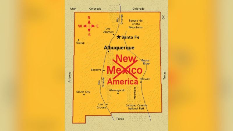 Trump desata controversia al sugerir cambiar el nombre de Nuevo México por 'Nueva América'