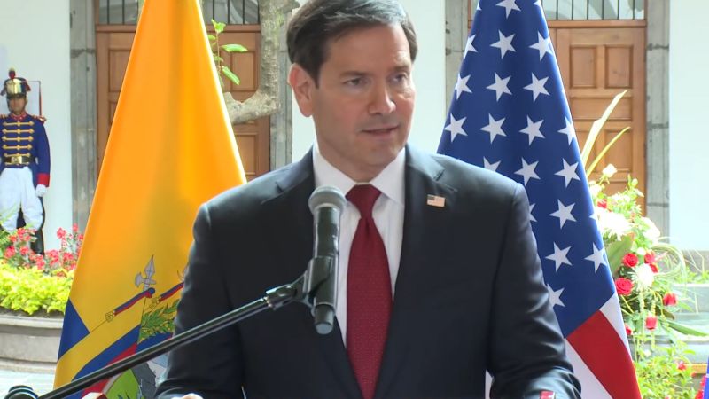 Marco Rubio califica a Ecuador como el principal aliado de EE. UU. en la lucha contra el crimen organizado