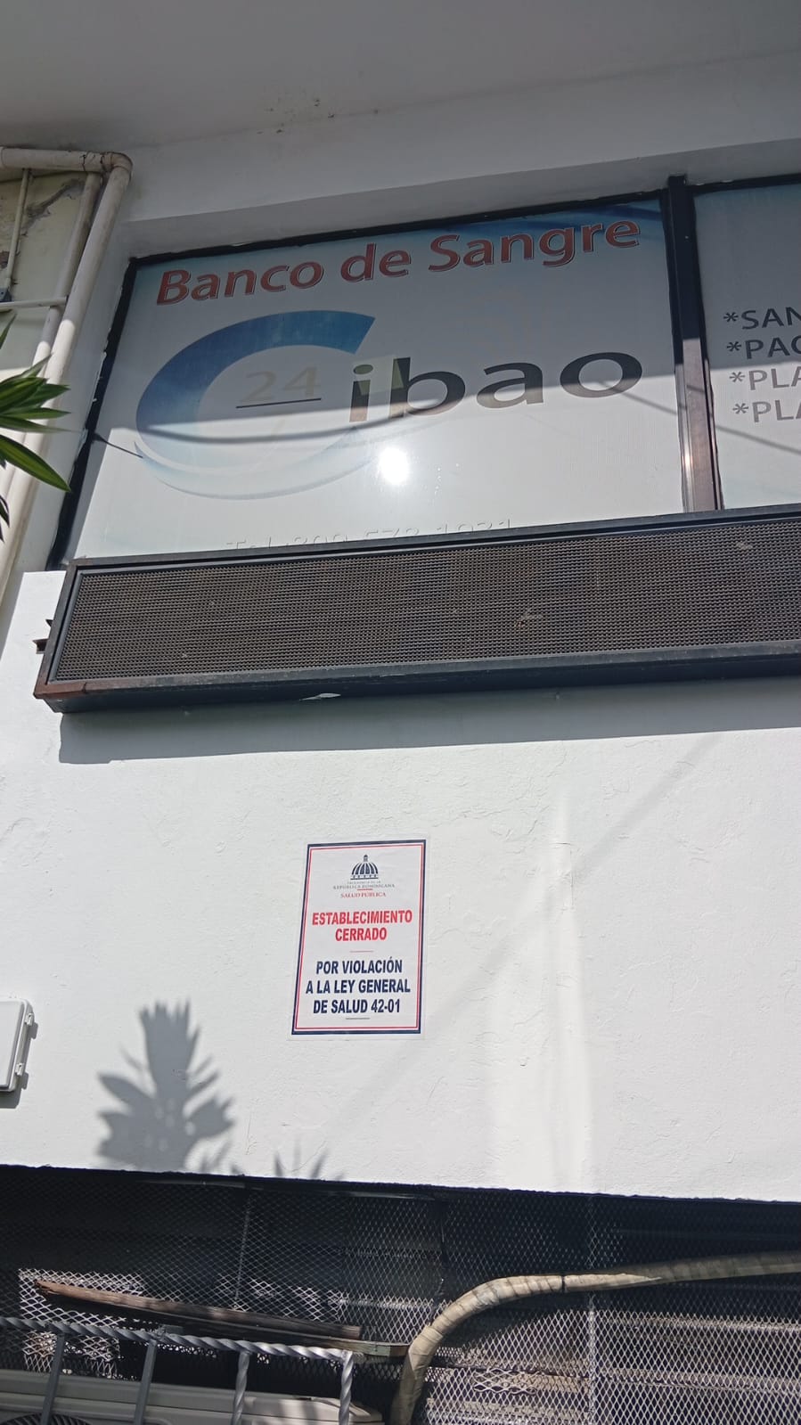 Salud Pública clausura banco de sangre en Moca por severas fallas sanitarias y de bioseguridad